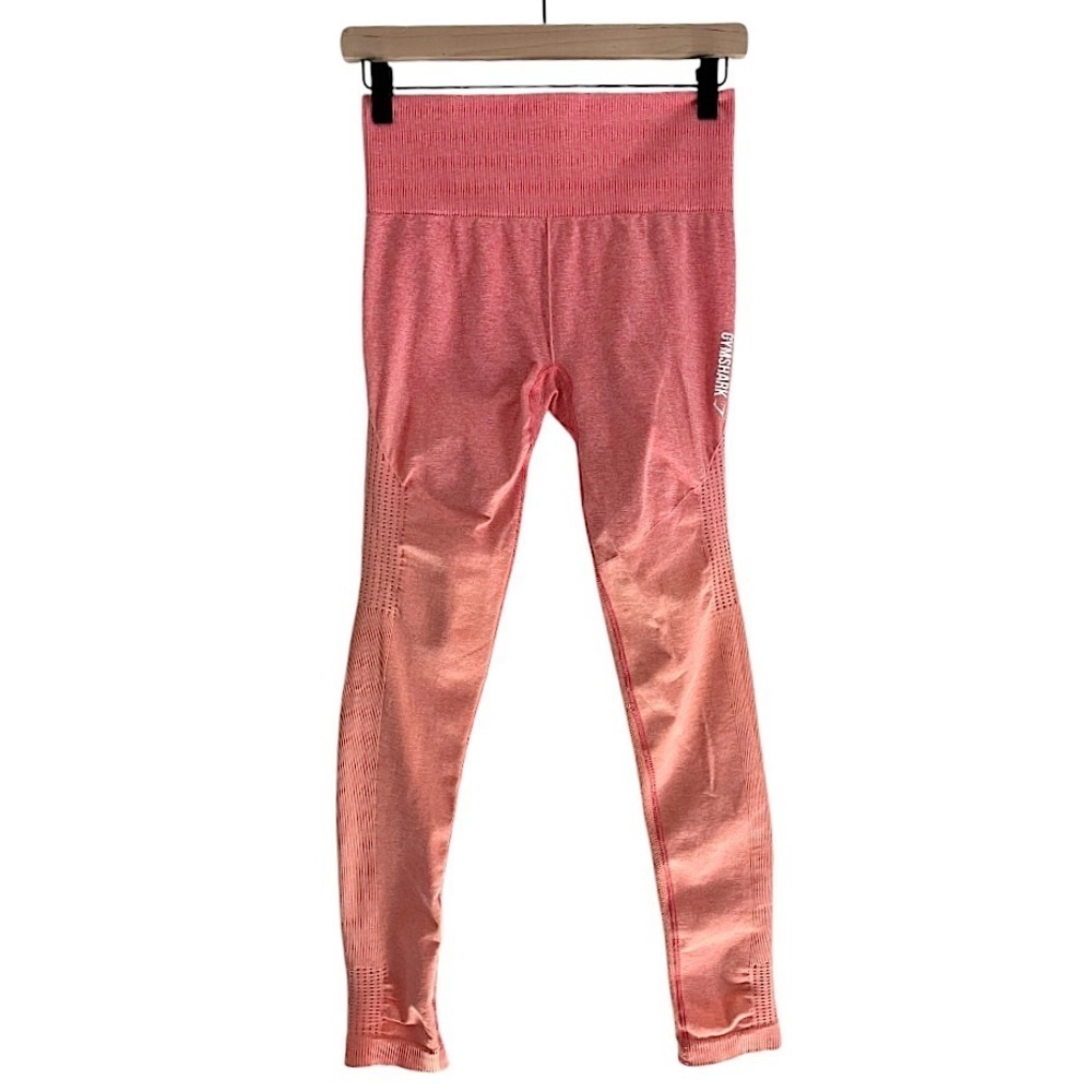 Gymshark Women’s Adapt Seamless Leggings Ombre Pink Orange Size Medium
